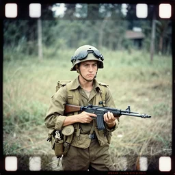 a 35mm negative of pippi during the Vietnam war