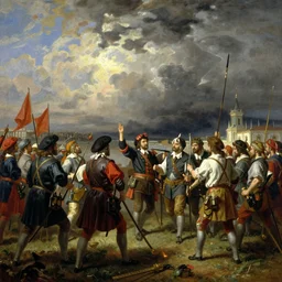 battle of constantinapol, by igor vasnetsov and jakub rozalsky