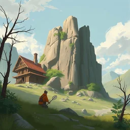 photo cartoon bd illustration comic manga painting of plain environement : 5 fantasy environement, digital painting : 1 fat brush concept sketch artist bd enki bilal : 1 0