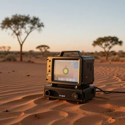 bio-sensor system for monitoring the australian desert,  XF IQ4, 150MP, 50mm, F1.4, ISO 200, 1/160s, dawn