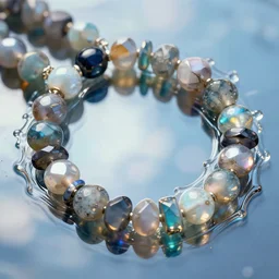 splash reflections gemstone beaded beads cassini digitalart image