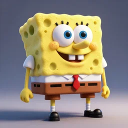 detailed fun render of a extremely festive sponge with 4 legs and hooves