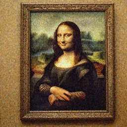 A photo of Leonardo Da Vinci painting the Mona Lisa, 1/2/1797, Wideangle, 8k