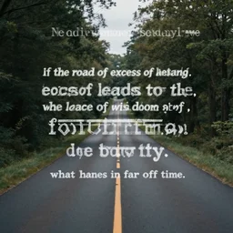 sing louder sound, ( ( ( ( ( the road of excess leads to the palace of wisdom, ) ) ) ) ) ( ( ( ( what hands in far off time ) ) ) )