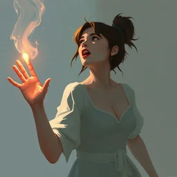 illustration of a ✋ by mandy jurgens, trending on artstation