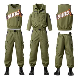 phoenix suns military uniform, concept design
