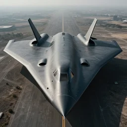professional landscape photograph of a large beautiful neo - futuristic matte symmetrical stealth bomber by joseph cross, denis villeneuve, emmanuel shiu, jeremy hanna, vapor, stunning cinematic architectural scale, dramatic, volumetric, concept art, hard surface, hyperrealism, very high detail, trending on artstation, sharp focus, rendered in octane