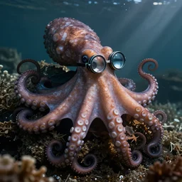 ' octopus with monocle