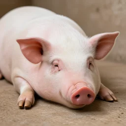 sleepy pig