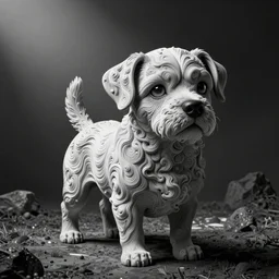 a cute dog, fluid, smooth, high contrast, sharpness, dramatic, very detailed, intricate, by windsor mckay