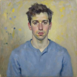 nathan fielder by monet, oil on canvas