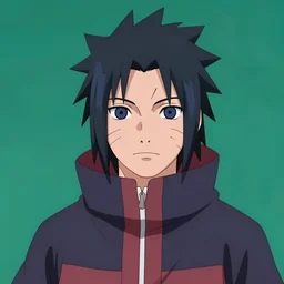 A beautiful portrait of Sasuke, frontal, digital art by Eugene de Blaas and Ross Tran, vibrant color scheme, highly detailed, in the style of romanticism