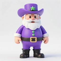 Uncle Aloysius SNAKEOIL brand Santa SIPTECH christmas cowboy corporate kitsch promotion, purple green color scheme