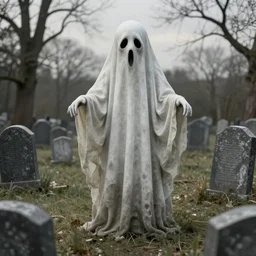 a hans bellmer photo - realistic render of a strange ghost in a graveyard