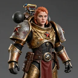 Warhammer 40k Rosario Dawson, super detailed, high quality, photorealistic