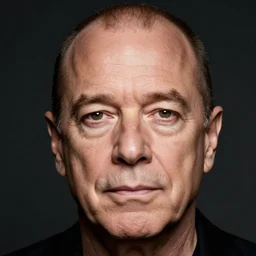 Mug Shot of Billy Joel, screen light, sharp, detailed face, photo, focus