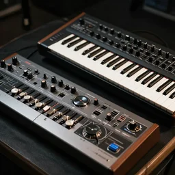 a TB303 + a TR909 + A Moog Synthesizer