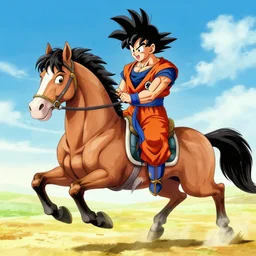 goku is a horse