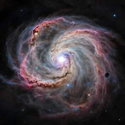 a colorful photo of southern ring nebula, digital art, realistic, highly detailed
