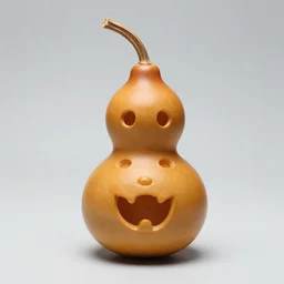 a gourd shaped to look like amber heard face hybrid intercross