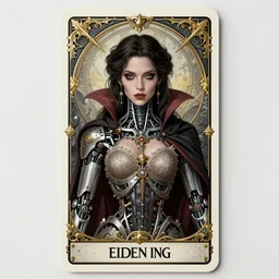 beautiful victorian vampire girl tarot card portrait, biomechanical, intricate artwork masterpiece, majestic, elden ring cinematic lighting, volumetric 8 k, by apollonia saintclair, josan gonzalez, edmund leighton, kilian eng, trending on cgsociety, octane render, 8 k