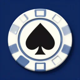 a frontal drawing of a poker chip with a dark blue background, beeple and james jean, aya takano color style, 4 k, super detailed, night sky, digital art
