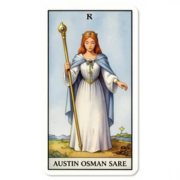 princess of wands tarot card by austin osman spare