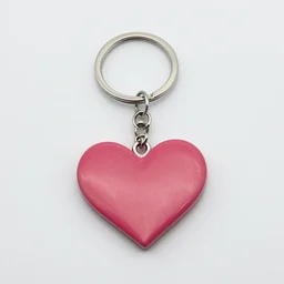 a two part heart keyring