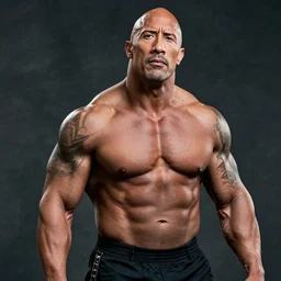 a rock with the body of dwayne johnson, photograph, 4 k, canon 3 5 mm