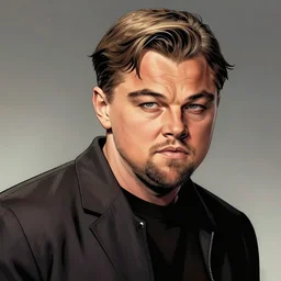 leonardo di caprio in a frank miller comic book