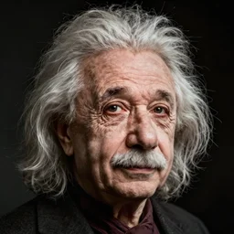 female gaze einstein portrait