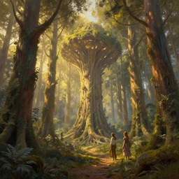 a hyper - detailed 3 d render like a oil painting of the multidimensional forest in the golden light of dawn, surrealism!!!!! surreal concept art, lifelike, photorealistic, digital painting, aesthetic, smooth, sharp focus, artstation hd, by greg rutkowski, chris tulloch mccabe, valentina remenar and asher duran,