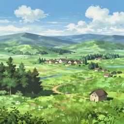 beautiful landscape from Vindland Saga anime