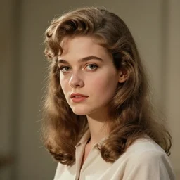 beautiful girl portrait from 1950, character concept style trending on artstation concept art detailed octane render cinematic photo-realistic 8k high detailed