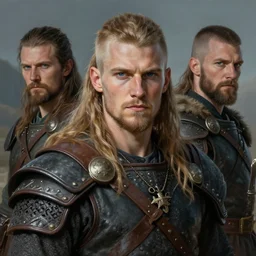 portrait of a handsome young viking warrior, art by denys tsiperko and bogdan rezunenko and gengoroh tagame, hyperrealism, fantasy art