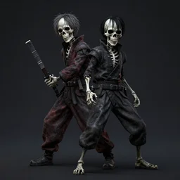 💀 🥋 by alan devis and junji ito, octane render, artstation
