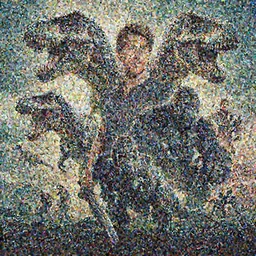 movie Poster by drew struzan, Tom cruise vs carnivore dinosaur, raptor, Tyrannosarus Rex, from kong skull Island (2017), from jurassic World (2015), from pacific rim (2013) from King kong (2005), trex from godzilla (2014), from guardians of the galaxy, from transformers, cgsociety, ArtStation, by Frank frazetta, by drew struzan, alosaurus, spinosaurus, velociraptor
