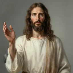 raver Jesus, hyper realistic