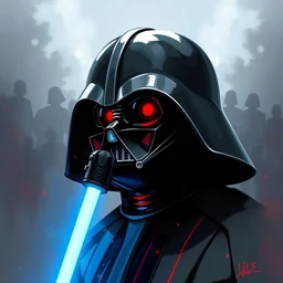 elmo is darth vader, trending on devaiantart