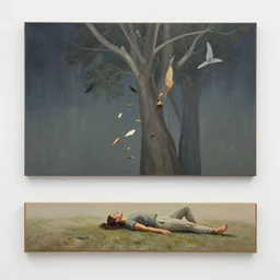 falling out of life, self actualisation, peaceful piece by awart winning artist clemera laverton. exhibit 6 a, collection 2, piece 1
