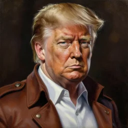 detailed portrait of donald trump as a titan from attack on titan anime intricate, hyper detailed, realistic, oil painting, by julie bell, frank frazetta, cinematic lighting