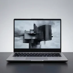 brutalism laptop