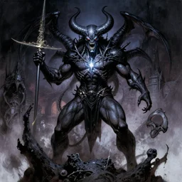 cult of the devourer black mass, by frank frazetta