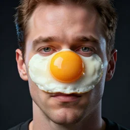 edward norton face inside a fried egg yolk, ef 8 5 mm f 1. 8 usm, bionic scifi alexandre ferra, hyper detailed, digital art, trending in artstation, cinematic lighting, studio qualit, smooth render, unreal engine 5 rendered, octane rendered