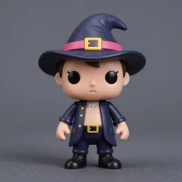 neon witch stop motion vinyl action figure, plastic, toy, butcher billy style