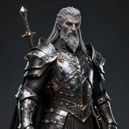 A visually stunning 3D render portrait of sauron the dark lord wearing noldorin armor made of metal with intricate details, sauron artstation, unreal engine, cinematic portrait, dark fantasy color scheme, hard surface character concept art, cgsociety,