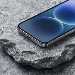 stone with a iphone display