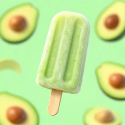 popsicle avocado, digital art