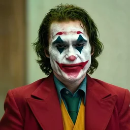 jake gyllenhaal!! portrays the joker, still from the dark knight 2 0 0 8, cinematic, promotional image