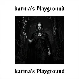 karma's playground, black metal album cover, by dan mumford, by michael whelan, by ed repka, by wes benscoter, iconic, scary, epic, abnormal, singular, award winning